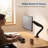 Single Monitor Arm for Desk - Gas Spring VESA Mount, No USB Ports 