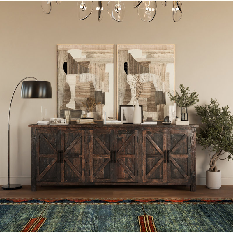 Durias 84'' Solid Wood Sideboard
