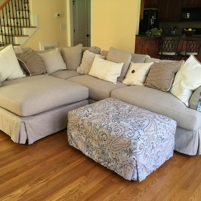 Wayfair Lucia 4 - Piece Slipcovered L...