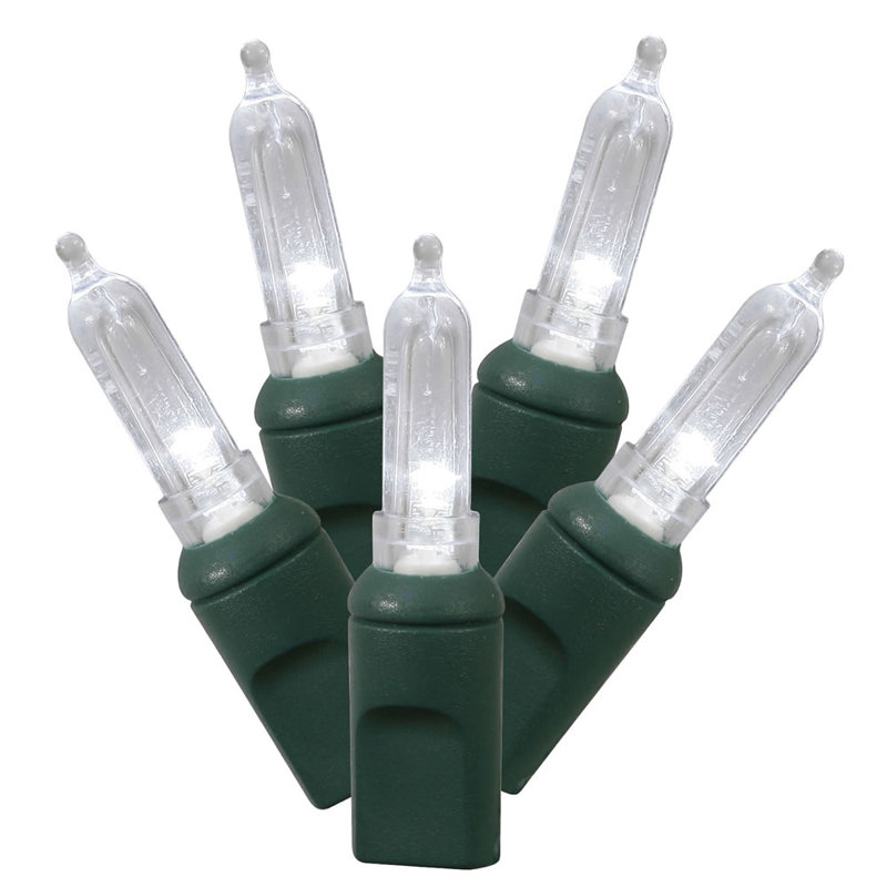 Italian LED Single Mold Christmas Light Set, Pure White