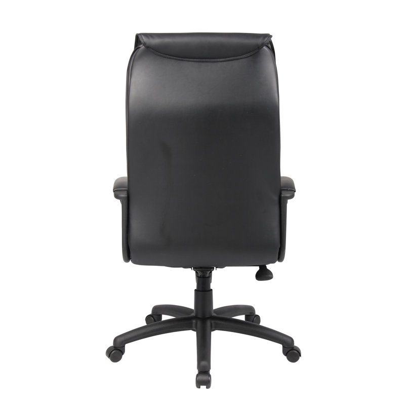 Black Leather High Back Ergonomic Executive Swivel Chair
