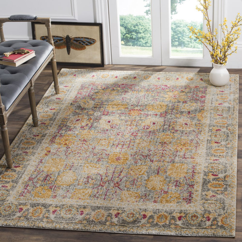 Edna Performance Rug, Rectangle 6'7" x 9'