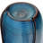 32" Ceramic Outdoor Water Fountain with LED Lights, Cascading Waterfall & 3D Tropical Leaf Embossed Jar in Teal Blue Glaze for Patio Yard Porch Relaxation-2124142926