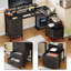 L-Shaped Metal Base Computer Desk