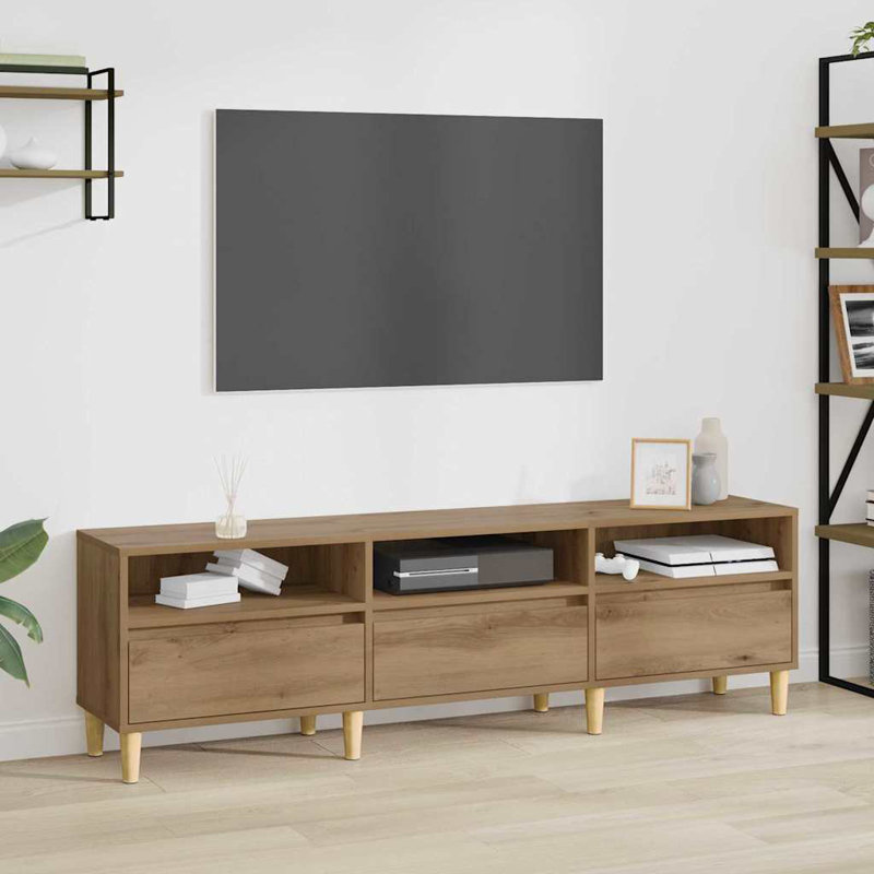 TV Cabinet 150 X 30 X 44.5 Cm Engineered Wood, Artisan Oak