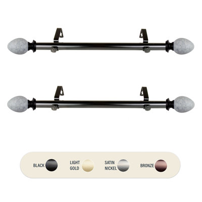 Adjustable Single Curtain Rod