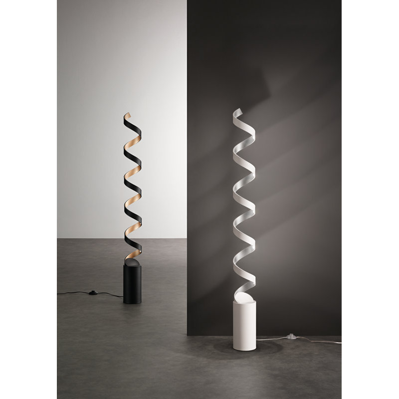 Soquel 152cm White/Silver LED Novelty Floor Lamp, White/Silver, 4000K