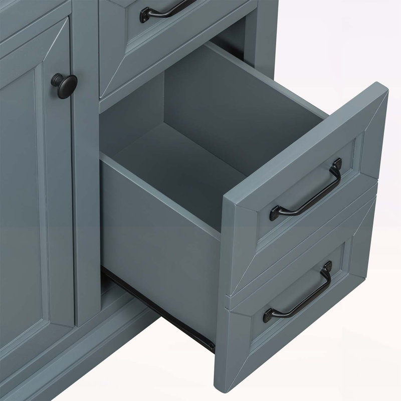 36" Bathroom Vanity with Sink, Blue Gray