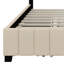 Grand lit plateforme avec lit gigogne simple TG et 2 tiroirs de rangement, lit tapissier en velours avec tête de lit pour enfants, adolescents, adultes-1713126152