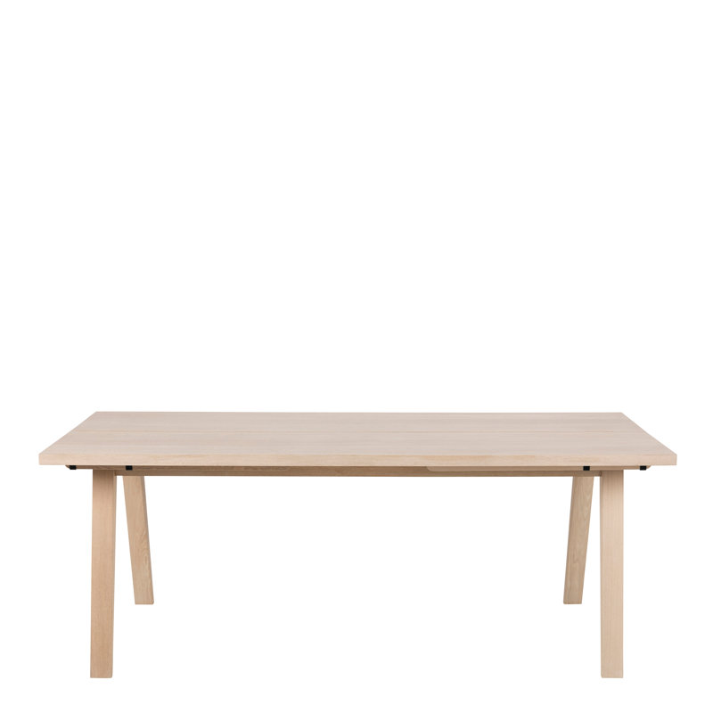 Montgomeryville Dining Table, 74.6cm H x 95cm W x 200cm L, White Oak