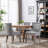 A&a furniture ultra side dining chairs | set of 2 | thickened fabric, solid wood legs | bronze nailhead-497689671-498990614