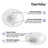 20'' x 17'' White Oval Vitreous China Drop-in Bathroom Sink with Overflow-101986762