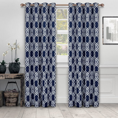 Paire de rideaux obscurcissant 100% polyester Écosse