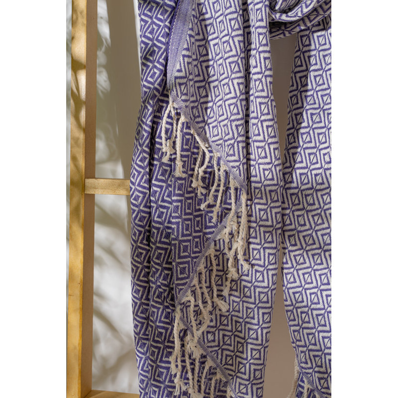 Luxueuse serviette de plage 100% coton Fouta, 39,4 po x 70,9 po | Doux et léger, 7,9 oz / pied carré | Idéal pour la plage, la piscine et le spa | Séchage rapide, entretien facile - lavage délicat à 104 ° F, séchage par culbutage à basse température