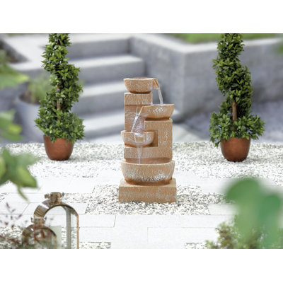 Social Easy Fountain Sparkling Bowls with Lights Mains Plugin Powered Water Feature