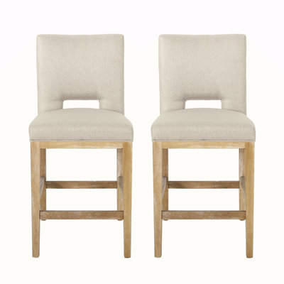 Ensemble de 2 tabourets de comptoir 27 pouces, tissu