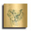 «Baby Elephant» par Katrina Pete, art mural en métal doré, 12 po x 12 po-1349597786