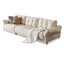 Coussin modulaire 118,11 po en polyester blanc-129490106