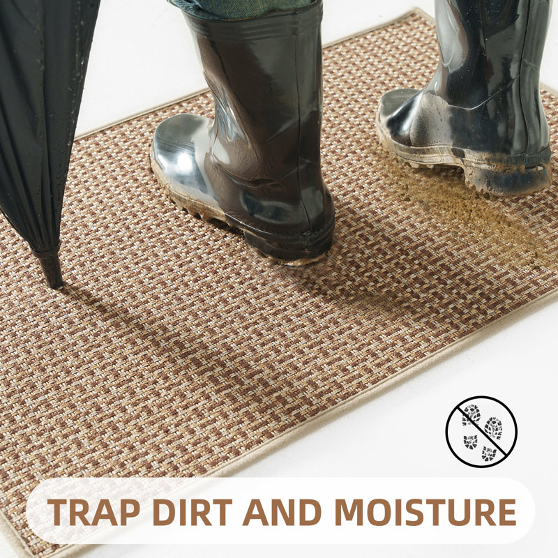 Tapis d'entrée antidérapant et lavable, 20 po x 31 po