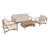 Inessa Teak Coffee Table, 57" x 32"