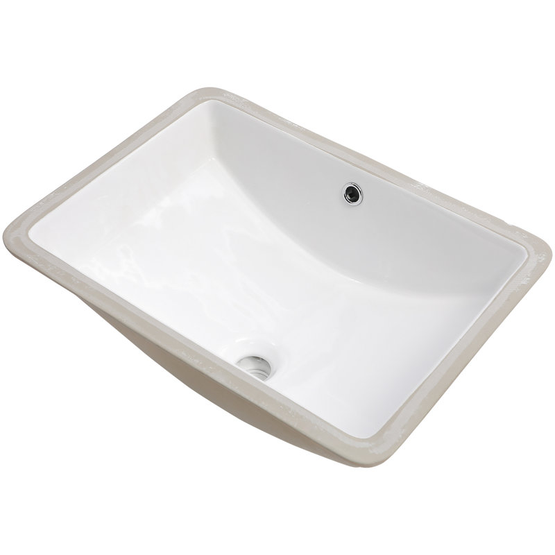 Lavabo de lavabo en céramique Pure White