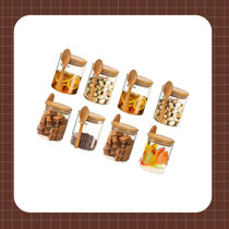 NEPIVEL 4 Pack Glass Jars with Bamboo Lids｜TikTok Search