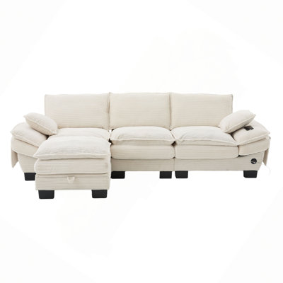 Canapé modulaire modulaire en nuage, canapé à assise profonde, canapé, meubles rembourrés confortables pour salon, appartement, studio, bureau, ayant plusieurs combinaisons