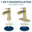 Robinet pour salle de bain à un trou avec poignée simple-115745061