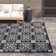 Andelija Geometric Black/Gray Indoor & Outdoor Area Rug