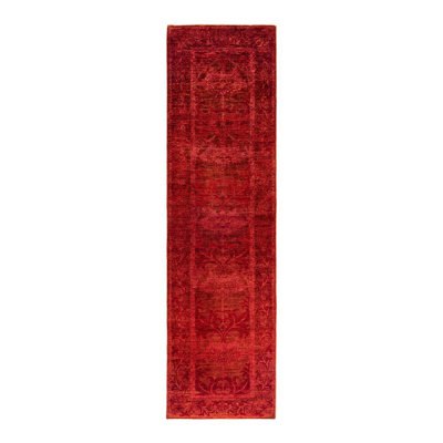 Tapis de couloir unique en laine 2 pi 7 po x 9 pi 7 po Zariza