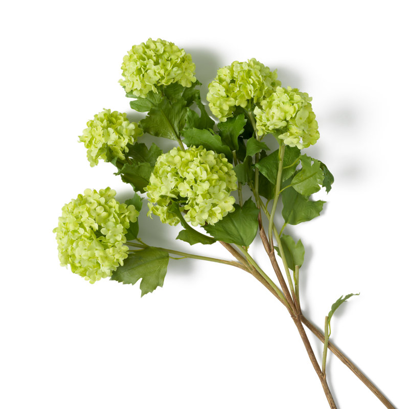 Faux Floral Arrangement in Vase, Green