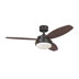 Oil Rubbed Bronze Finish with Walnut Blades