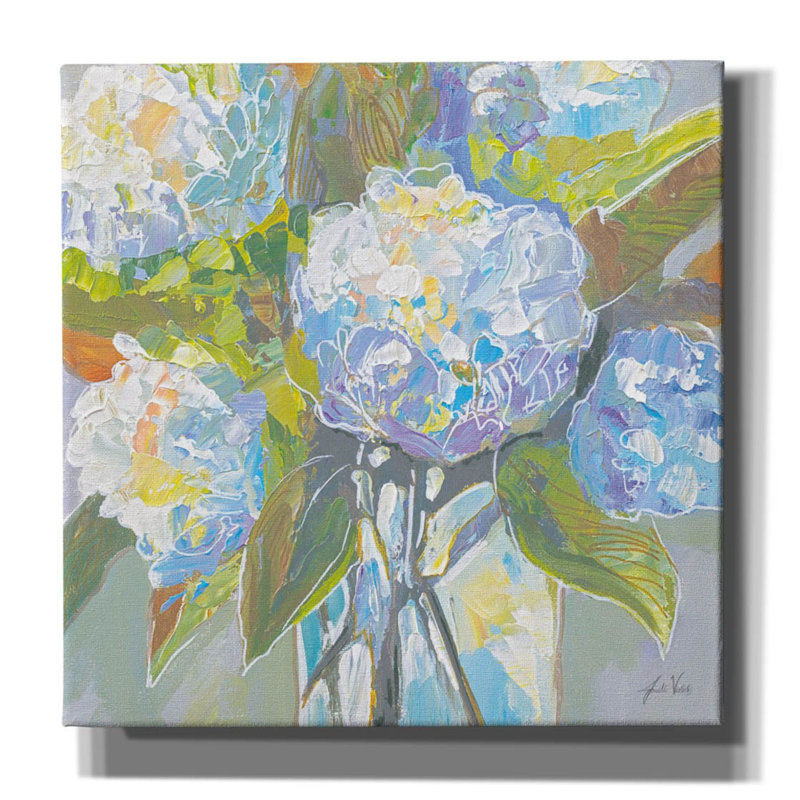 Art mural en toile «Puffs Light» par Jeanette Vertentes, 18 po x 18 po, H 12 po x l 12 po x P 0,75 po
