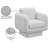 Alessandra Chenille Fabric Swivel Accent Chair-88357515