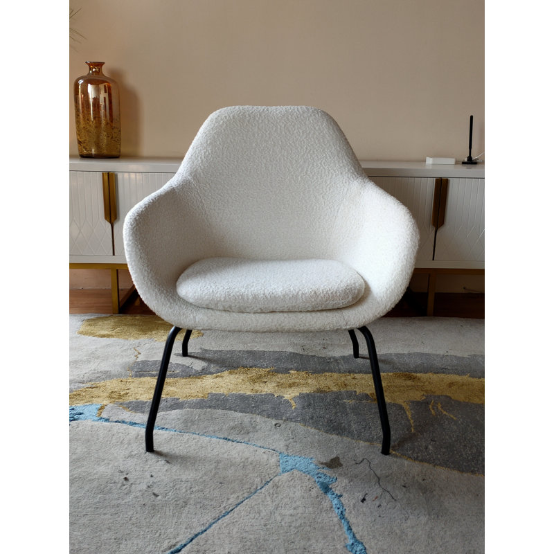 Upholstered Armchair, Ivory