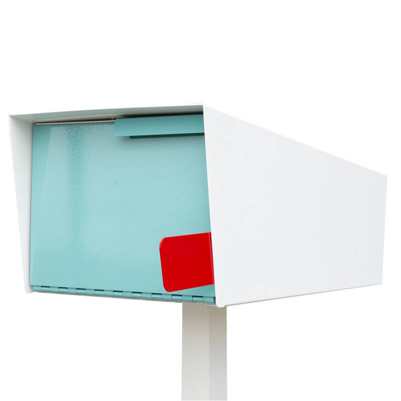 Boîte aux lettres moderne, Blanc / œuf