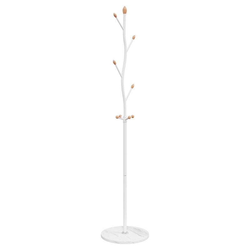 Galeton Iron Freestanding Coat Rack, White