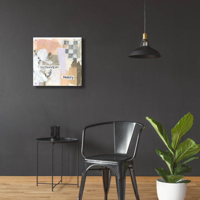 'Alone Time Collage 2' by June Erica Vess Acrylic Glass Wall Art, 24" x 24"