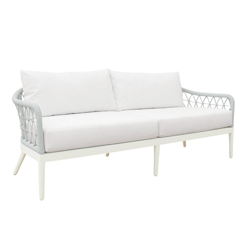 Nevis Sofa With Cushion, Linen Sandstone