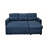 Blue L-Shaped Sectional Bed, Stylish 3 For Hallway Space Couch, , Area-372674187