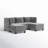 Arrellano Upholstered U-Shaped Sectional Symmetrical
