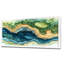 Abstrait parcours de golf «Horizon II», art mural encadré-1238702076-1238702049-1238702074