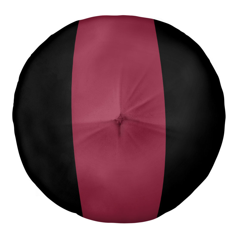 Coussin de sol touffeté arizona, 26 po x 26 po, Noir / Rouge
