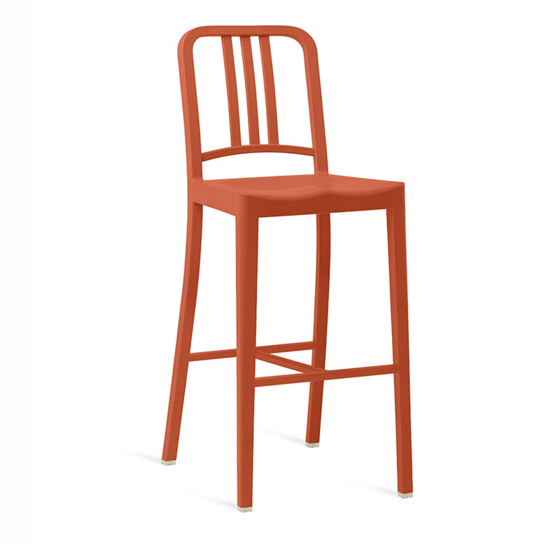 111 Navy® Stool by Coca-Cola, Persimmon Orange, Bar Stool (30" Seat Height)