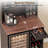 Mini Fridge Cabinet with Wine Glass Rack, Bar Cabinet with Adjustable Shelf and Drawer for Kitchen, Living Room-2057383637