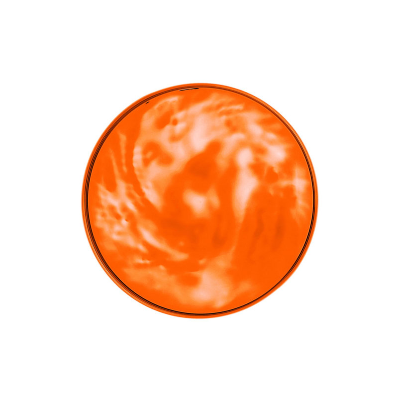 Moon Decorative Bowl, Transparent Orange