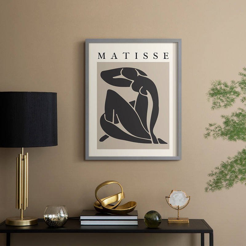 Matisse Ccclxxx, reproduction encadrée, reproduction encadrée, Gris, H 11 po x l 9 po