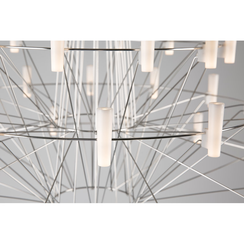Coppélia LED Chandelier, Large, Chrome