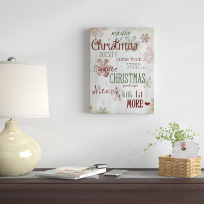 " Christmas Means More Type " Print