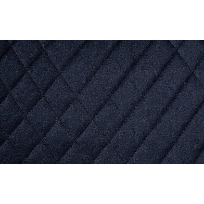 2 chaises à hauteur de comptoir, revêtement en velours bleu, base en métal, design moderne, assise de 24 po, largeur de l'assise de 15,5 po 2, tissu, métal, moderne, 24 po